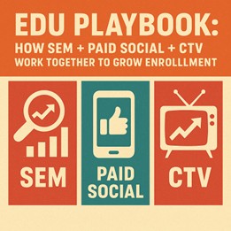 EDU Playbook: How SEM + Paid Social + CTV Work Together to Grow Enrollment